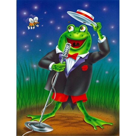 Carolines Treasures Frog Comedy Routine Flag Garden Size APH0523GF